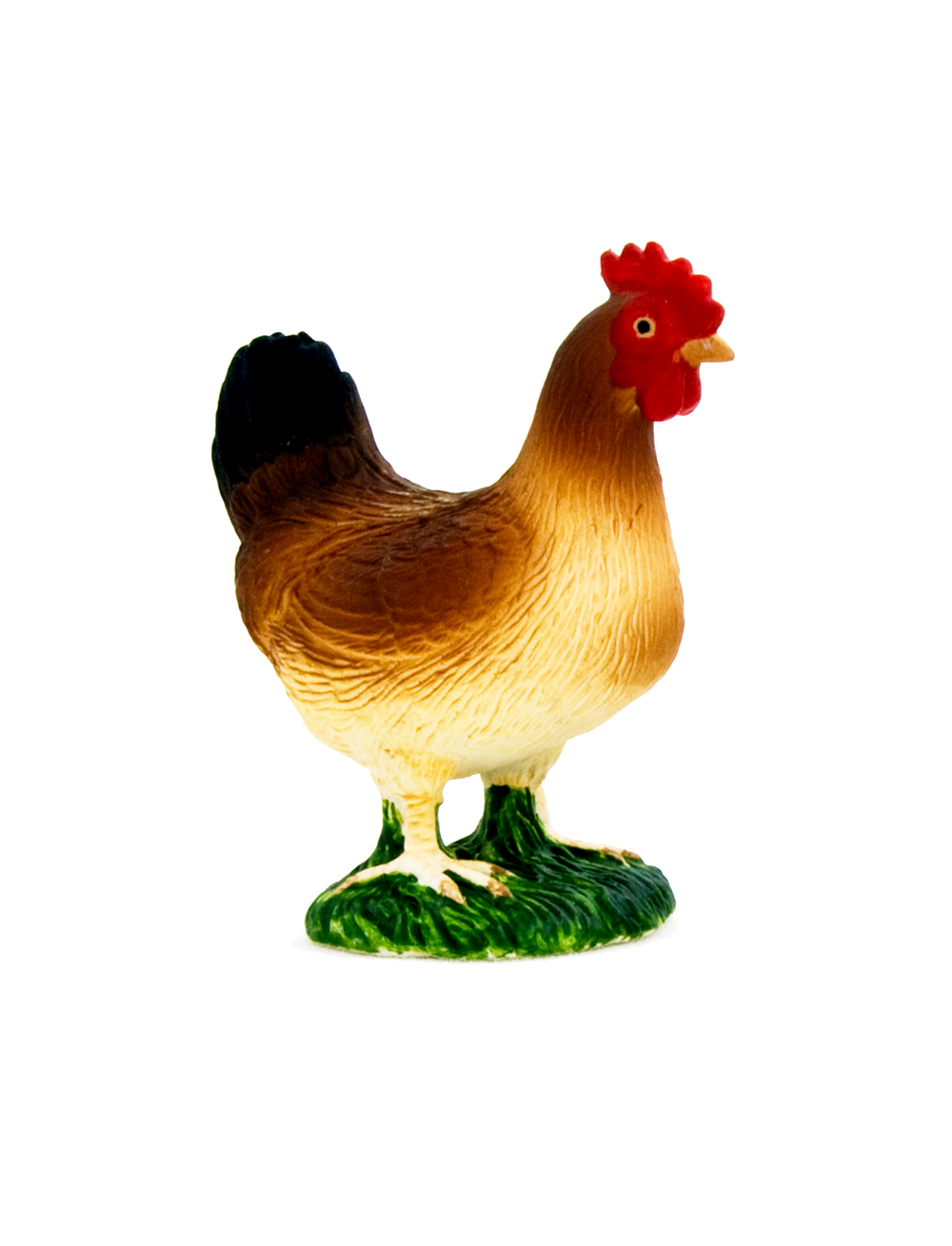 Hen Standing Toy Realistic Farm Animal Figurine