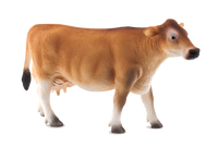 
              Jersey Cow Toy Realistic Farm Animal Figurine
            