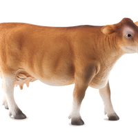 Jersey Cow Toy Realistic Farm Animal Figurine