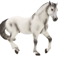 Andalusian Grey Horse Toy Realistic Equestrian Model