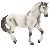 
              Andalusian Grey Horse Toy Realistic Equestrian Model
            