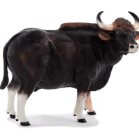 Gaur Bull Toy Realistic Wildlife Animal Figurine