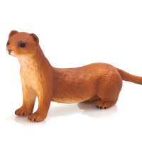 Stoat Toy Figure Realistic Small Mammal Model