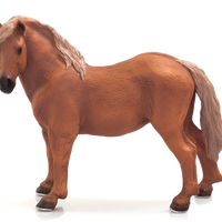 Suffolk Punch Mare Toy Realistic Equestrian Figurine