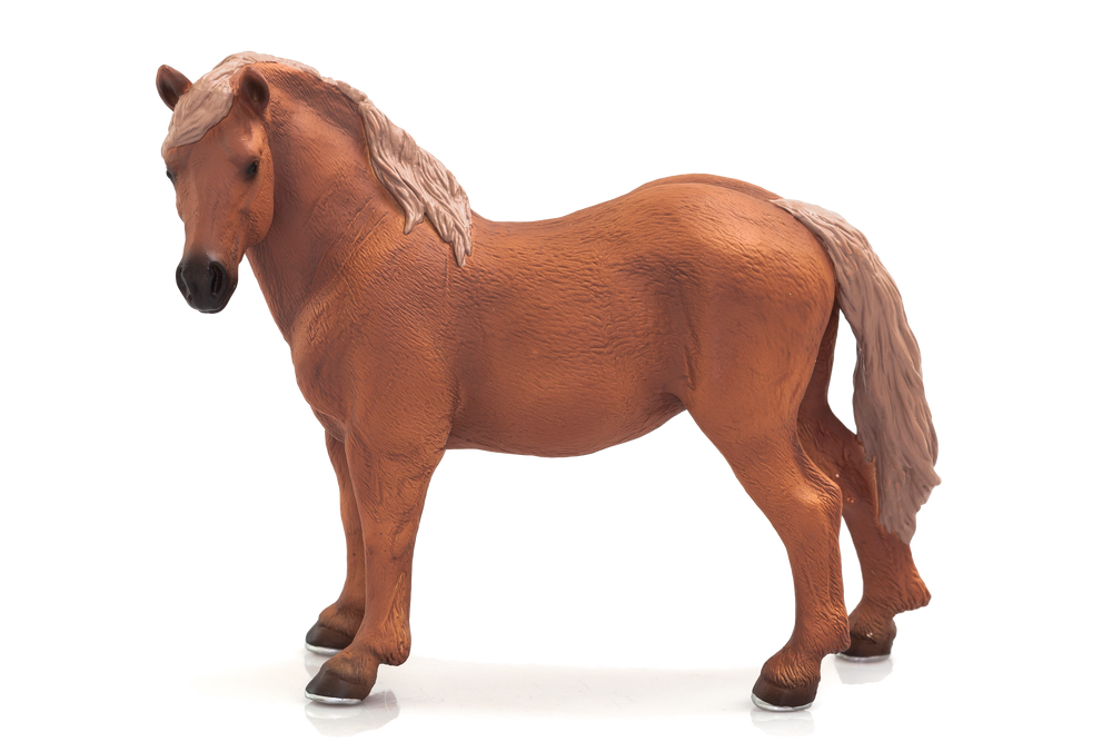 Suffolk Punch Mare Toy Realistic Equestrian Figurine