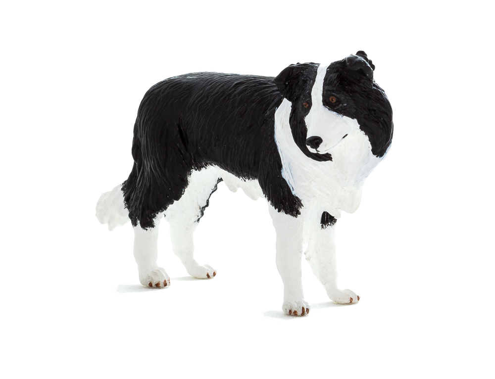 Border Collie Dog Toy Realistic Pet Figurine