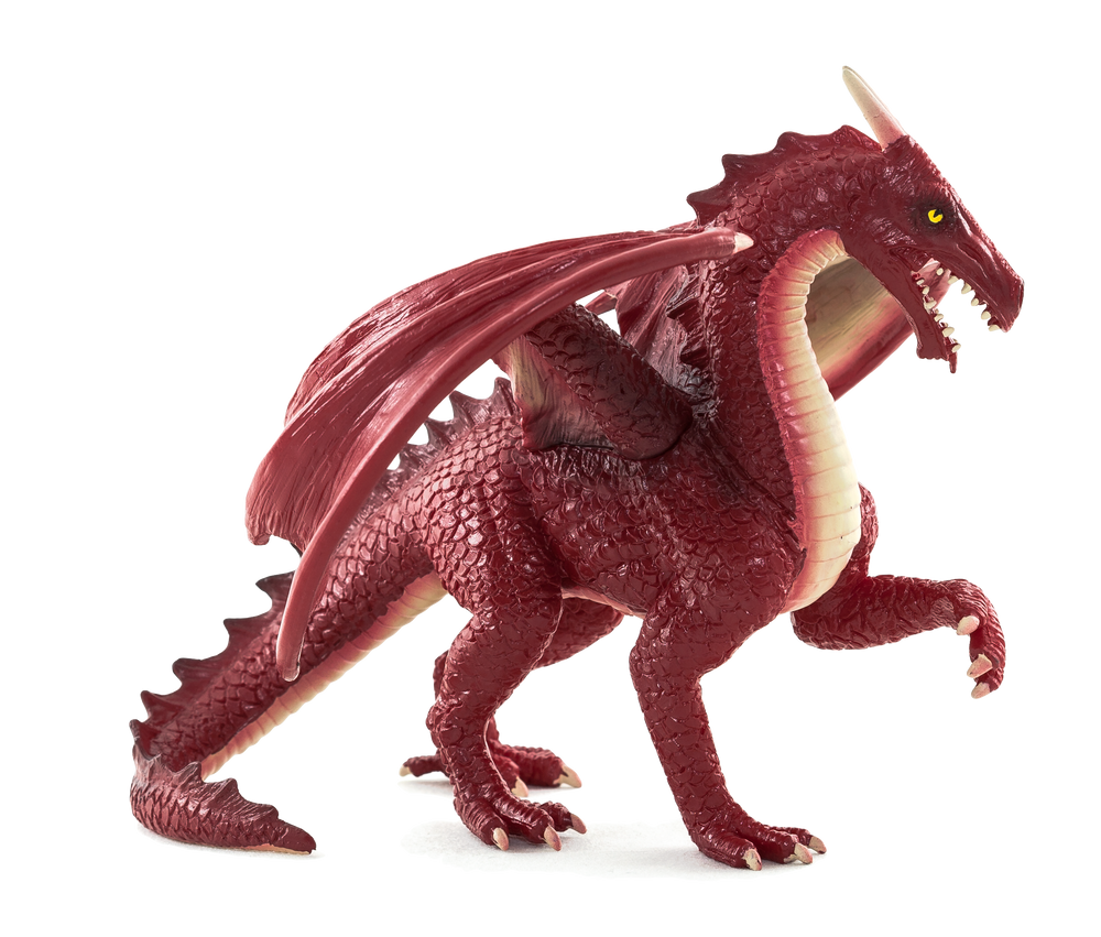 Red Dragon Toy Fantasy Mythical Creature Figure