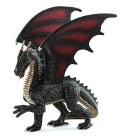 
              Steel Dragon Toy Fantasy Mythical Creature Figure
            