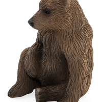 Grizzly Bear Cub Toy Realistic Wildlife Animal Model