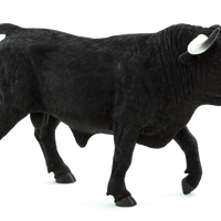 Spanish Bull Toy Figure Realistic Farm Animal Model