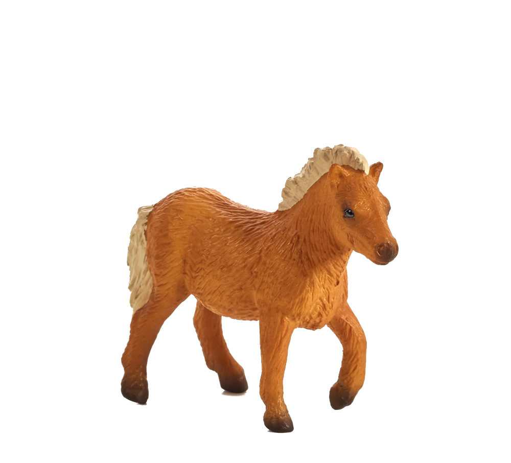 Shetland Foal Toy Figure Realistic Horse Figurine