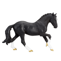 Hanoverian Black Horse Toy Realistic Equestrian Model