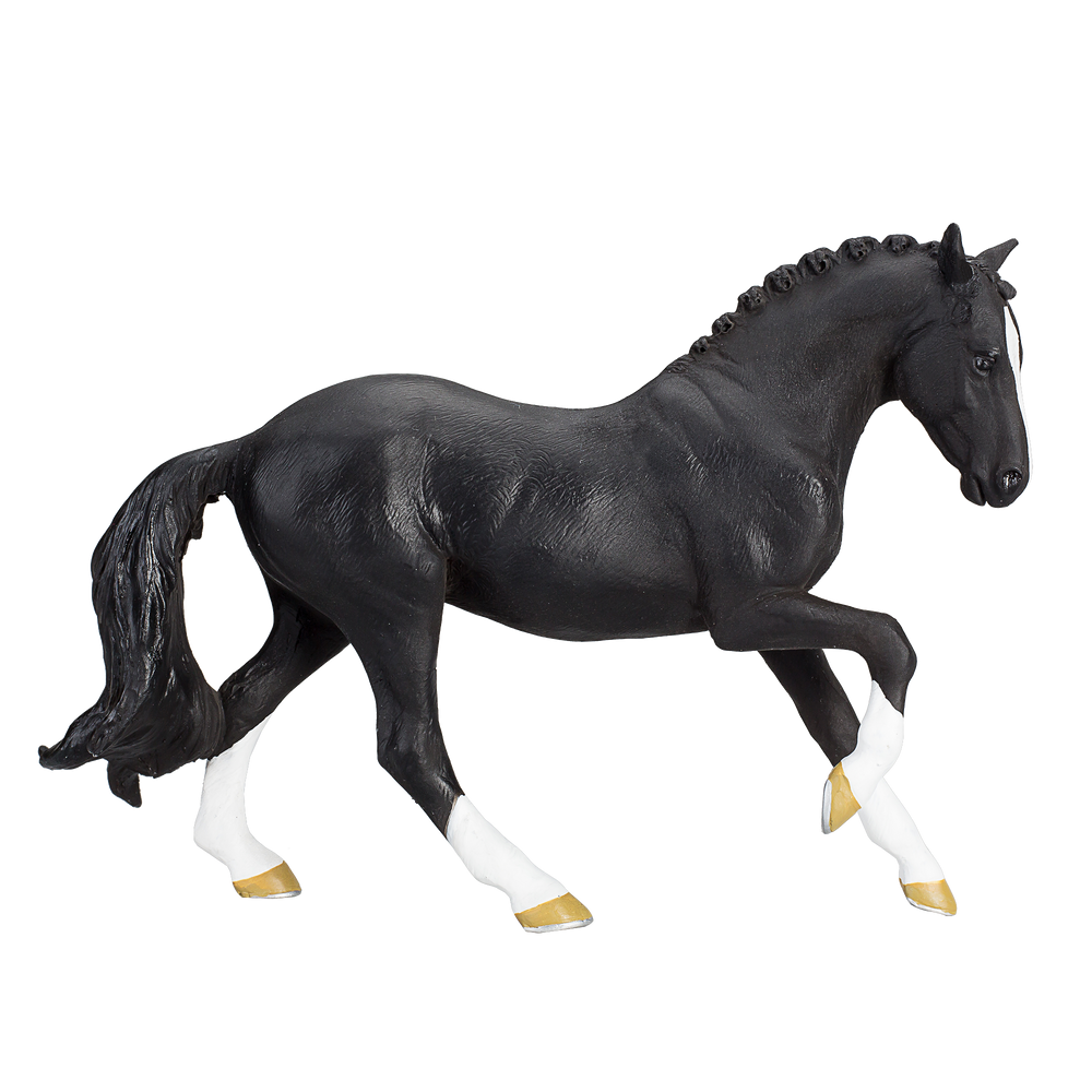 Hanoverian Black Horse Toy Realistic Equestrian Model