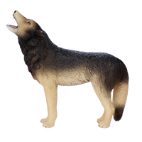 Timber Wolf Howling Toy Realistic Wildlife Model