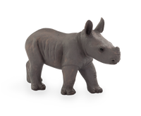 
              Rhino Baby Standing Toy Realistic Wildlife Model
            