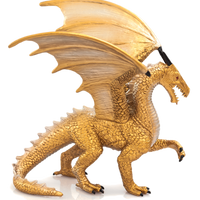 Golden Dragon Toy Fantasy Mythical Creature Figure