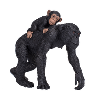 
              Chimpanzee and Baby Toy Realistic Wildlife Figurine
            