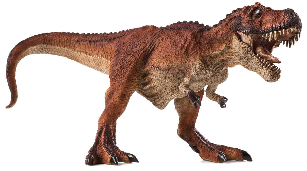 Red T-Rex Hunting Dinosaur Toy Realistic Prehistoric Figure