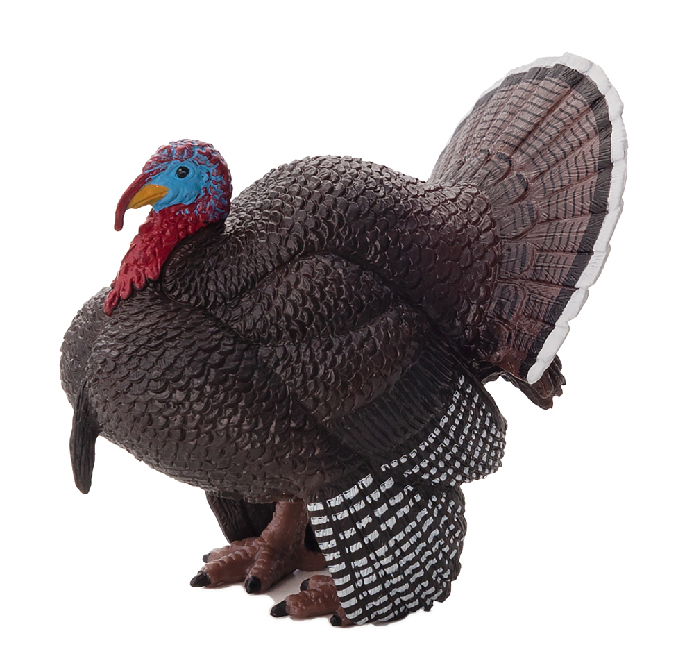 Male Turkey Toy Figure Farmyard Animal Model