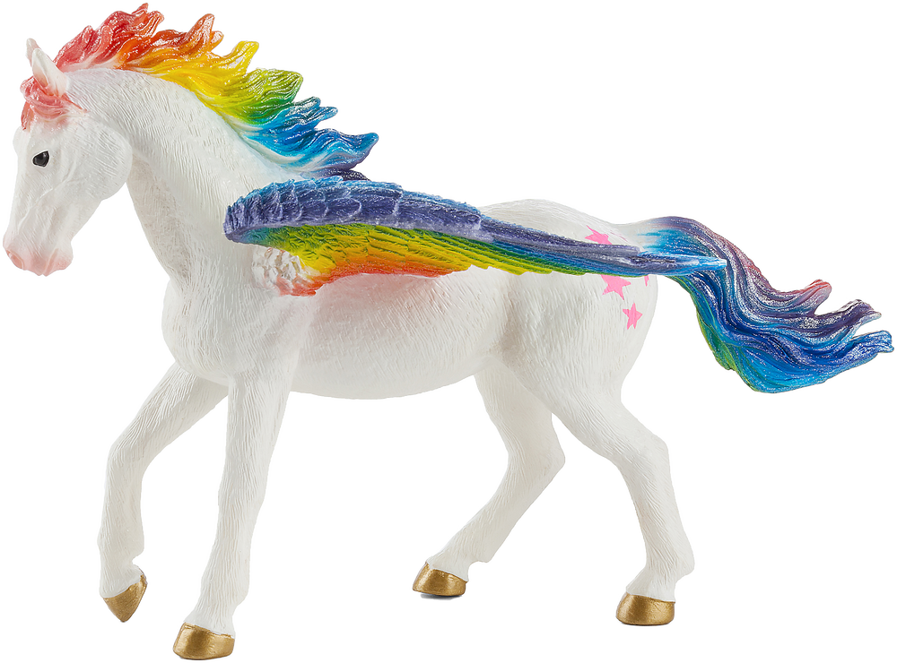 Rainbow Pegasus Toy Fantasy Horse Model