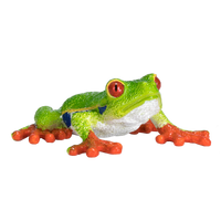 
              Red-Eyed Tree Frog Toy Realistic Rainforest Amphibian Figure
            