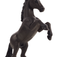 Mustang Rearing Black Horse Toy Realistic Equestrian Figure