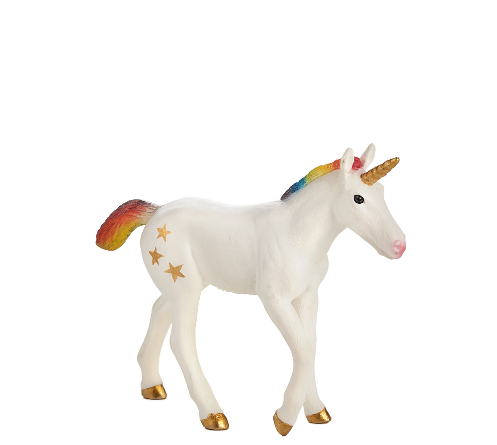 Rainbow Unicorn Baby Toy Fantasy Mythical Creature Figure