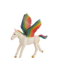 Rainbow Pegasus Baby Fantasy Horse Figure