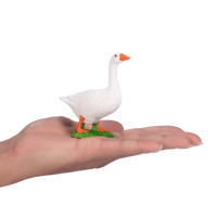 
              White Goose Toy Realistic Farm Animal Figurine
            