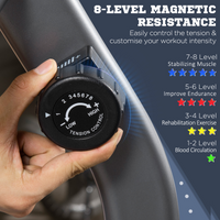 
              HOMCOM Exercise Bike with LCD Display, Quiet 8-Level Magnetic Resistance
            