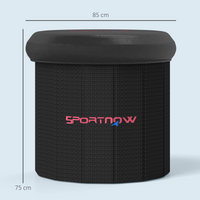 
              SPORTNOW Ice Bath Tub Outdoor, 300L Portable Cold Water Therapy Tub, Black
            