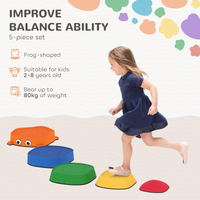 
              AIYAPLAY 5PCS Kids Stepping Stones, Frog-Shaped Balance Stepping Stones
            