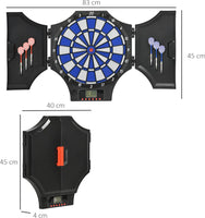 
              SPORTNOW Electronic Dart Board Set with Cabinet 31 Games for 8 Players
            
