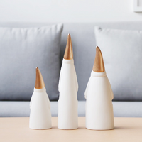 
              Santa Claus Doll Christmas Decor 3pcs Ceramic Xmas Ornaments Set Festive Home decor
            