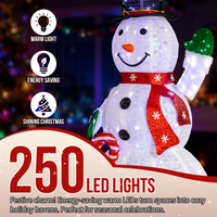 
              1.7M Lighted Snowman Holding Candy Cane Christmas Yard Decorations, Pre-lit Pull Up Snowman with 240 White LEDs, for Xmas Outdoor Holiday Indoor Decor Lighted Holiday Displays, White
            
