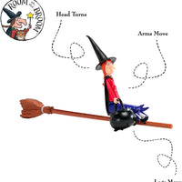 WOW STUFF Room Witch & Broom Articulated Collectable Action Figure Official Toy