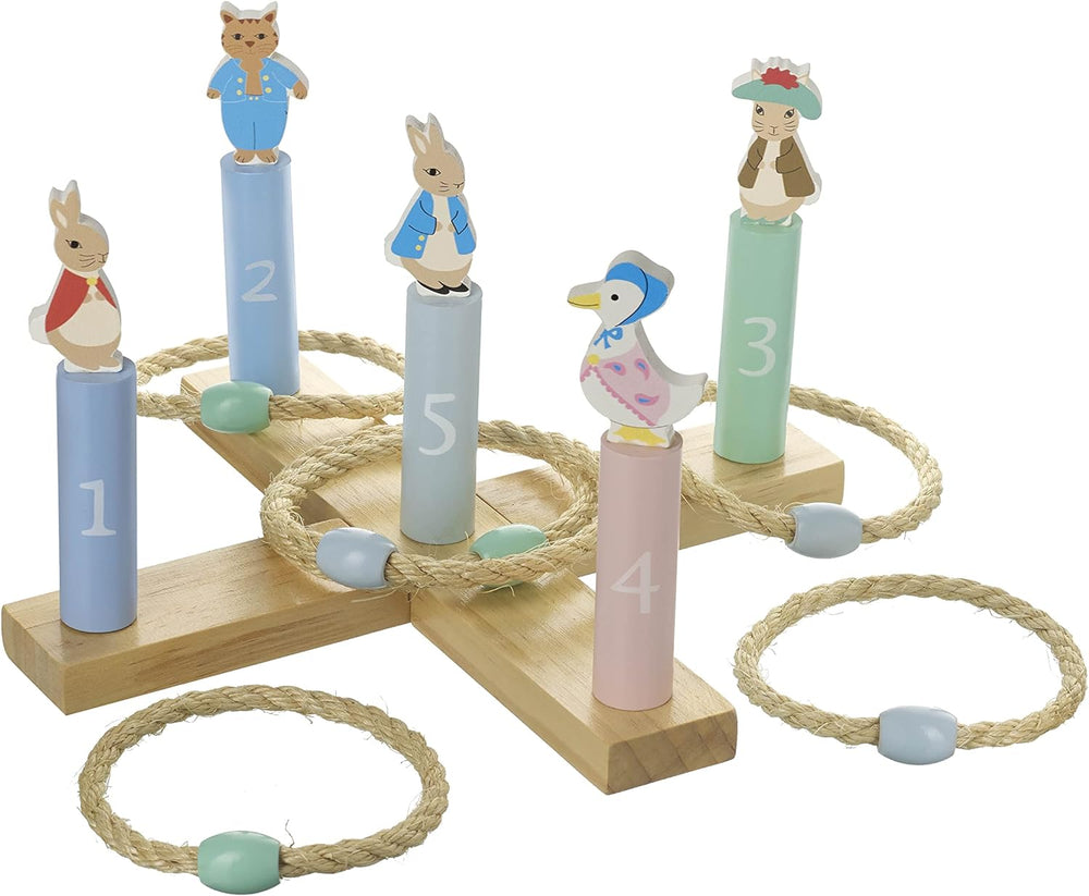 Peter Rabbit Toys Official Licensed Wooden Hoopla Game