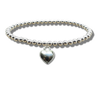 Merry Christmas Mini Gift Hamper with Silver Heart Bracelet