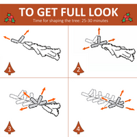 
              6FT Artificial SnowDipped Christmas Tree Foldable Berries White Pinecones Green
            