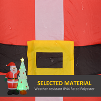 
              Outsunny 7ft Christmas Inflatable Decoration Santa Claus and Christmas Tree
            