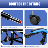 
              Video Game Chair for Adults, Computer Chair Gaming Chairs for Kids, Adjustable Lumbar Pillow Headrest Office Desk Chair Gamer Chair with Footrest
            