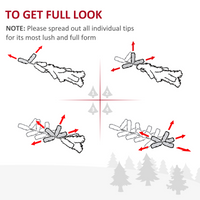 
              2.1m 7ft Artificial Pine Pencil Slim Christmas Tree 499 Branch Tips with Stand
            