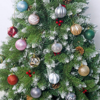 Christmas Baubles 60mm Christmas Tree Decoration Ornaments Pendants 12pcs Shatterproof Balls Large Hanging Ball