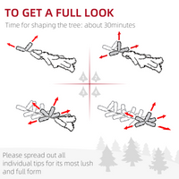 
              HOMCOM 5FT Pencil Slim Artificial Christmas Tree with Study Stand Tips White
            