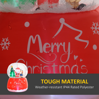 
              Outsunny 5.5FT Christmas Inflatable Crystal Ball with LED Lights for Party
            