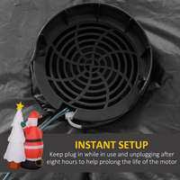 
              Outsunny 7ft Christmas Inflatable Decoration Santa Claus and Christmas Tree
            