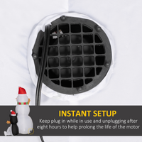 
              Outsunny 6.2FT Christmas Blow Up Snowman with Dog for Garden Party Outdoor
            