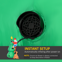 
              1.8m Inflatable Christmas Tree, LED Lighted with Santa Claus Dog Party Prop
            