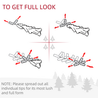 
              1.2m 4ft Christmas Tree Entrance  750 Tips  Pre-lit Tree 80 LED with Vase Base
            