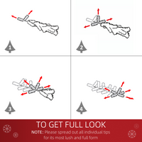 
              5ft Snow Artificial Christmas Tree Metal Stand Elegant Faux White
            